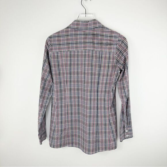 Bell by Alicia Bell Cotton Plaid Button-Up Collared Shirt Sz 4 NWT - Picture 8 of 10
